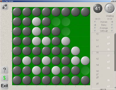 Beautiful 3D graphics combined with ease of use in this classic game of Reversi
